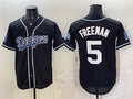 Los Angeles Dodgers #5 Freddie Freeman B2B Champs 2026 Black JEROMEN Out Style Vapor Limited Stitched Jersey