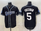 Los Angeles Dodgers #5 Freddie Freeman B2B Champs 2026 Black JEROMEN Out Style Vapor Limited Stitched Jersey