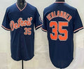 Detroit Tigers #35 Justin Verlander Navy JEROMEN Limited Jersey