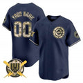 Custom Chicago Cubs Armed Forces Day Vapor Premier Limited Jersey ¨C Navy JEROMEN