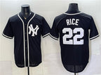 New York Yankees #22 Ben Rice 2026 Fashion Replica Black JEROMEN Out Stitched Jersey
