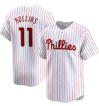 Philadelphia Phillies #11 Jimmy Rollins White JEROMEN Home Limited Stitched Jersey