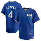 Minnesota Twins #4 Carlos Correa Royal JEROMEN 2024 City Connect Limited Stitched Jersey
