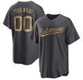 Custom Baltimore Orioles Active Player Charcoal JEROMEN 2022 All-Star Cool Base Stitched Jersey
