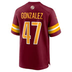 W.Commanders #47 Zane Gonzalez Burgundy JEROMEN Game Jersey