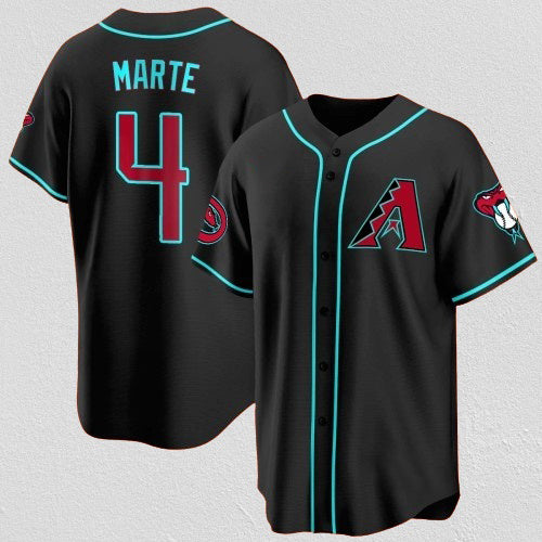 Arizona Diamondbacks #4 Ketel Marte Black JEROMEN 2024 Cool Base Stitched Jersey