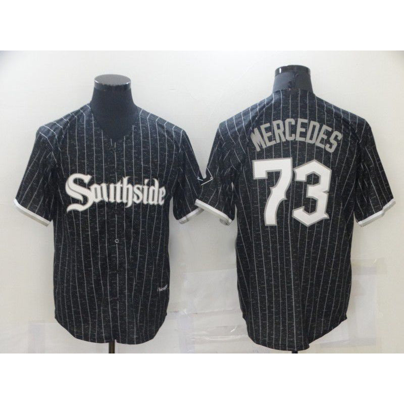 Chicago White Sox #73 Yermin Mercedes City Edition Black JEROMEN Game 2021 Jerseys
