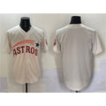 Houston Astros Blank Cream JEROMEN Throwback Cooperstown Collection Limited Stitched Jersey