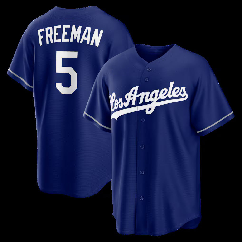 Los Angeles Dodgers #5 Freddie Freeman Royal JEROMEN Alternate Replica Jersey