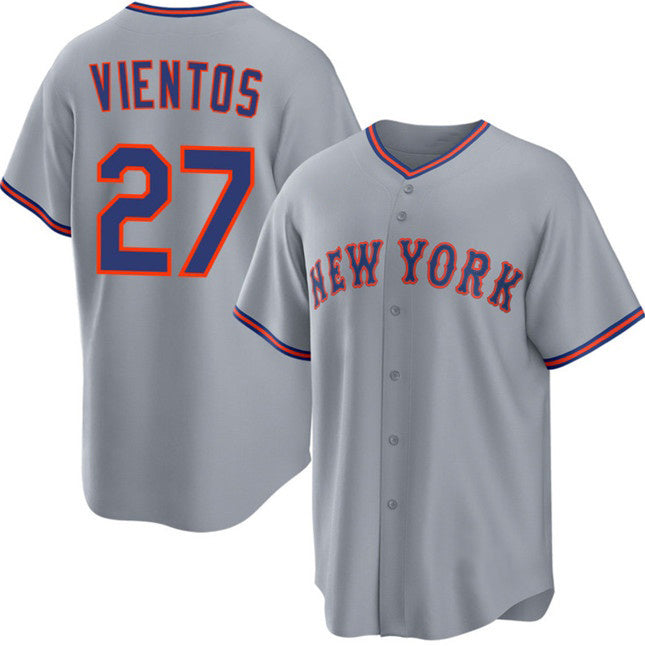New York Mets #27 Mark Vientos Gray JEROMEN 2025 Limited Stitched Jersey