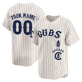 Custom Chicago Cubs Special Vapor Premier Limited Jersey ¨C All Stitched-Cream Pinstripe JEROMEN
