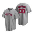 Custom Boston Red Sox Gray JEROMEN Stitched Cool Base Road Jersey