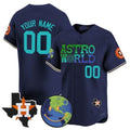 Custom Houston Astros Cactus Jack Astro World Vapor Premier Limited Jersey ¨C Navy JEROMEN