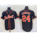 Detroit Tigers #24 Miguel Cabrera Black JEROMEN With Patch Cool Base Stitched Jersey