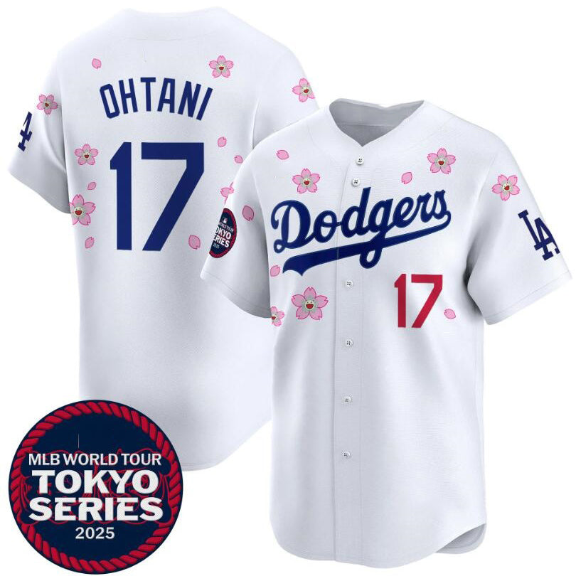 Los Angeles Dodgers #17 Shohei Ohtani White JEROMEN 2025 Tokyo Series Limited Stitched Jersey