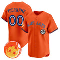 Custom Toronto Blue Jays x Dragon Ball Orange JEROMEN Vapor Premier Limited Jersey - All Stitched