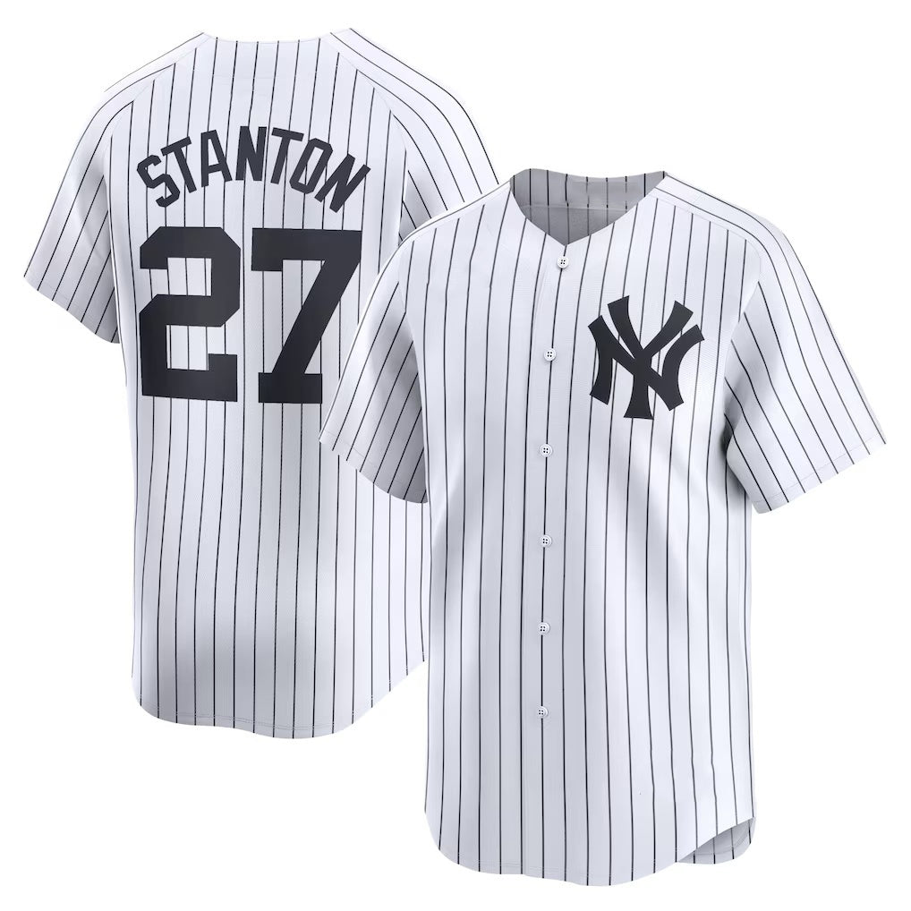 New York Yankees #27 Giancarlo Stanton White JEROMEN Home Limited Player Jersey