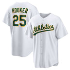 Oakland Athletics #25 Brent Rooker White JEROMEN Home Replica Jersey