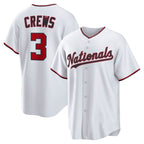 Washington Nationals #3 Dylan Crews White JEROMEN Home Replica Jersey