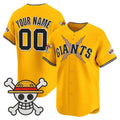 Custom San Francisco Giants x One Piece Gold JEROMEN Vapor Premier Limited Jersey - Stitched