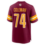 W.Commanders #74 Brandon Coleman Burgundy JEROMEN Game Jersey