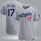 Los Angeles Dodgers #17 Shohei Ohtani Gray JEROMEN Flex Base Stitched Jersey