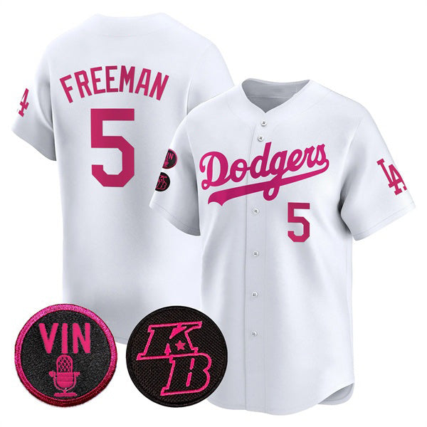 Los Angeles Dodgers #5 Freddie Freeman White JEROMEN 2026 Mother¡¯s Day Vapor Premier Limited Stitched Jersey