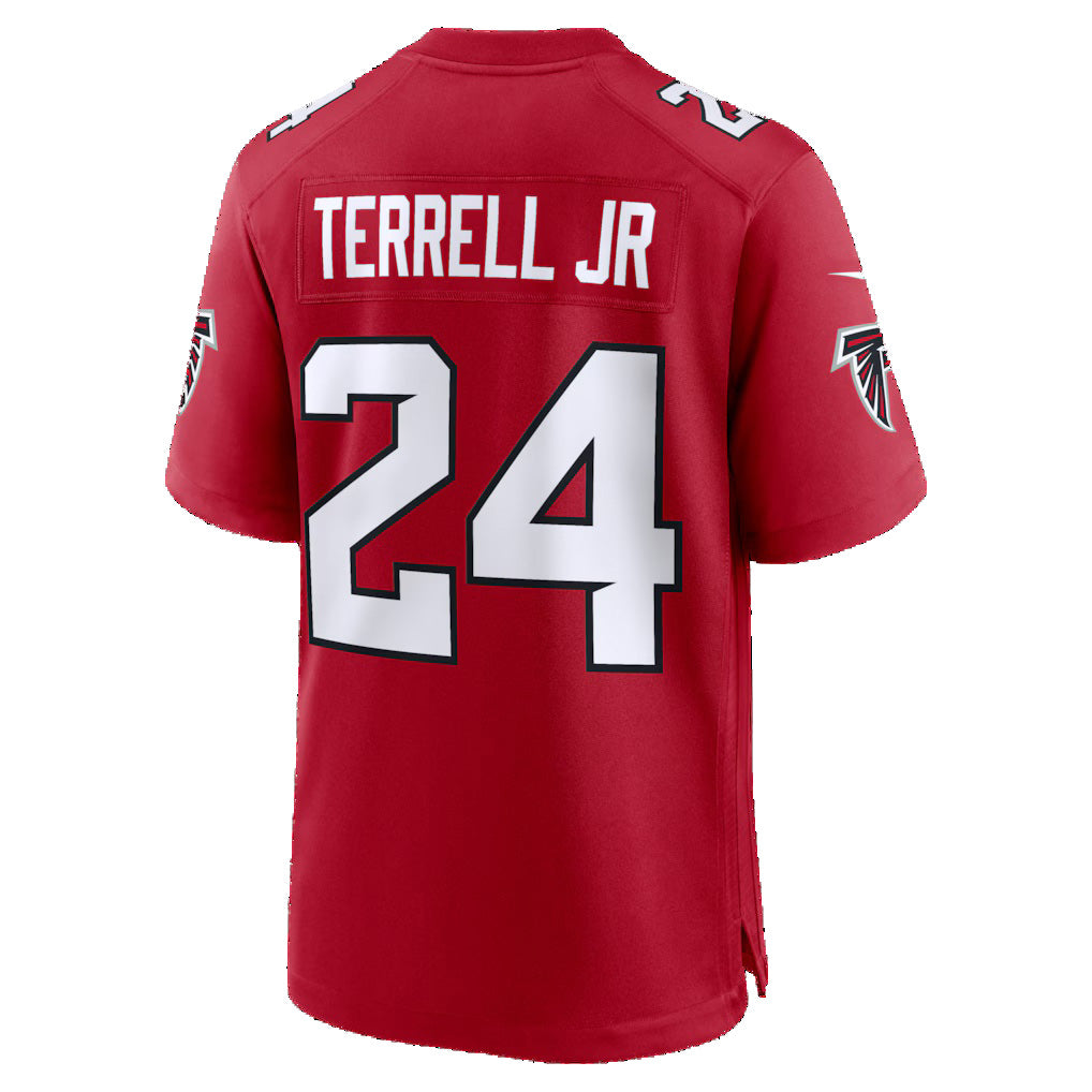 A.Falcons #24 A.J. Terrell Red JEROMEN Game Jersey