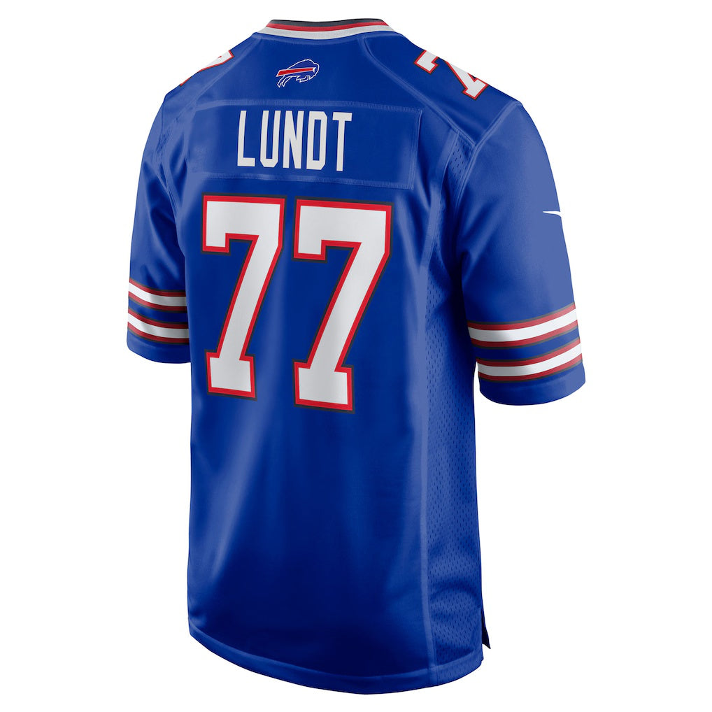 B.Bills #77 Chase Lundt Royal JEROMEN Team Game Jersey