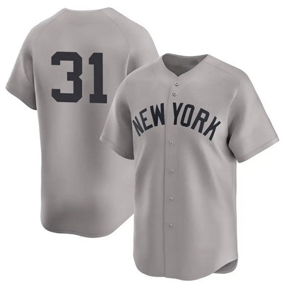 New York Yankees #31 Cam Schlittler Gray JEROMEN 2026 Road Limited Stitched Jersey 2