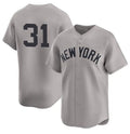 New York Yankees #31 Cam Schlittler Gray JEROMEN 2026 Road Limited Stitched Jersey 2