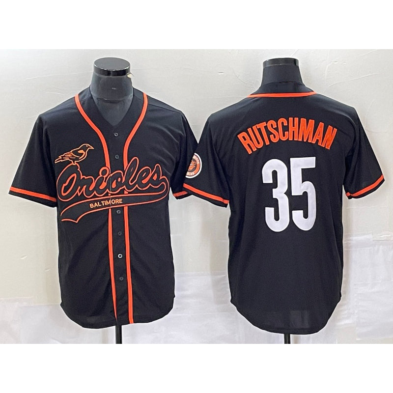 Baltimore Orioles #35 Adley Rutschman Black JEROMEN Cool Base Stitched Jersey