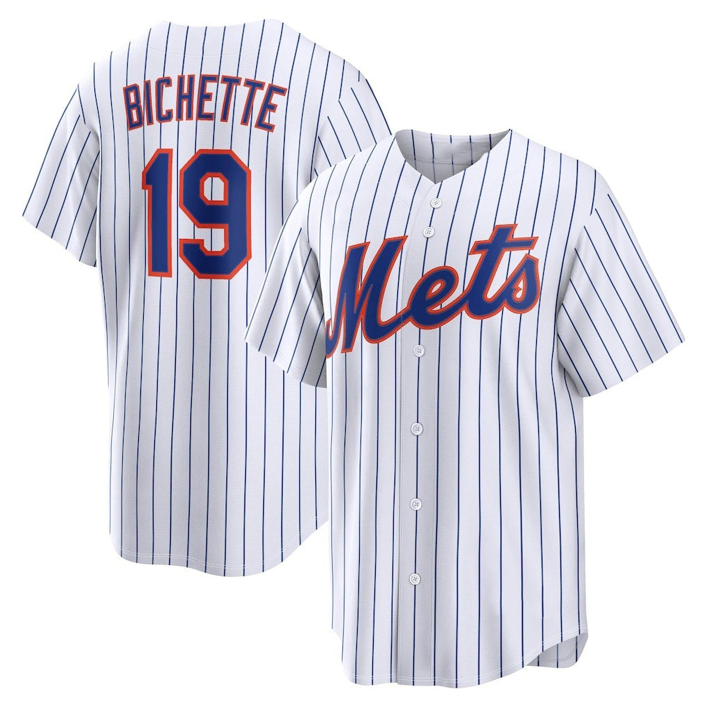 New York Mets #19 Bo Bichette White JEROMEN Home Replica Jersey