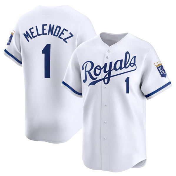 Kansas City Royals #1 MJ Melendez White JEROMEN 2024 Home Limited Stitched Jersey