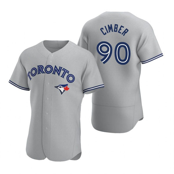 Toronto Blue Jays #90 Adam Cimber Gray JEROMEN Road Flex Base Player Jersey