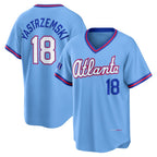 Atlanta Braves #18 Mike Yastrzemski Powder Blue JEROMEN 2026 City Connect Stadium Jersey