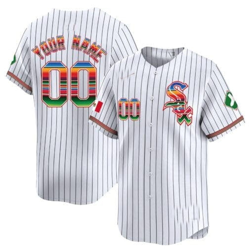 Custom Chicago White Sox Mexico Vapor Premier Limited Jersey V2- White 2 JEROMEN