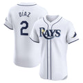 Tampa Bay Rays #2 Yandy Diaz White JEROMEN Home Elite Player Jersey