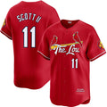 St. Louis Cardinals #11 Victor Scott II Red JEROMEN City Connect Limited Stitched Jersey