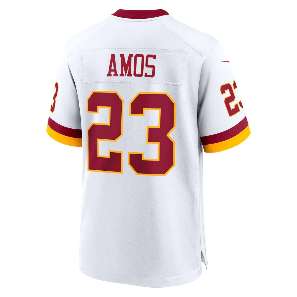 W.Commanders #23 Trey Amos White JEROMEN Game Jersey