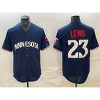 Minnesota Twins #23 Royce Lewis Navy JEROMEN Cool Base Stitched Jersey