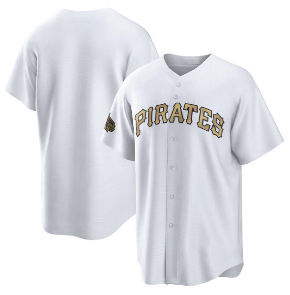 Pittsburgh Pirates Blank White JEROMEN 2022 All-Star Cool Base Stitched Jersey