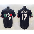 Los Angeles Dodgers #17 Shohei Ohtani Black JEROMEN Mexico Flag Limited Stitched Jersey
