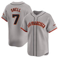 San Francisco Giants #7 Blake Snell Gray JEROMEN Away Limited Stitched Jersey