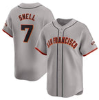 San Francisco Giants #7 Blake Snell Gray JEROMEN Away Limited Stitched Jersey