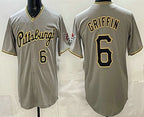 Pittsburgh Pirates #6 Konnor Griffin Grey JEROMEN Limited Jersey