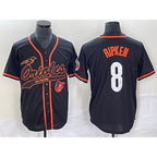 Baltimore Orioles #8 Cal Ripken Jr Black JEROMEN With Patch Cool Base Stitched Jersey