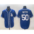 Los Angeles Dodgers #50 Mookie Betts Blue JEROMEN Cool Base Stitched Jersey