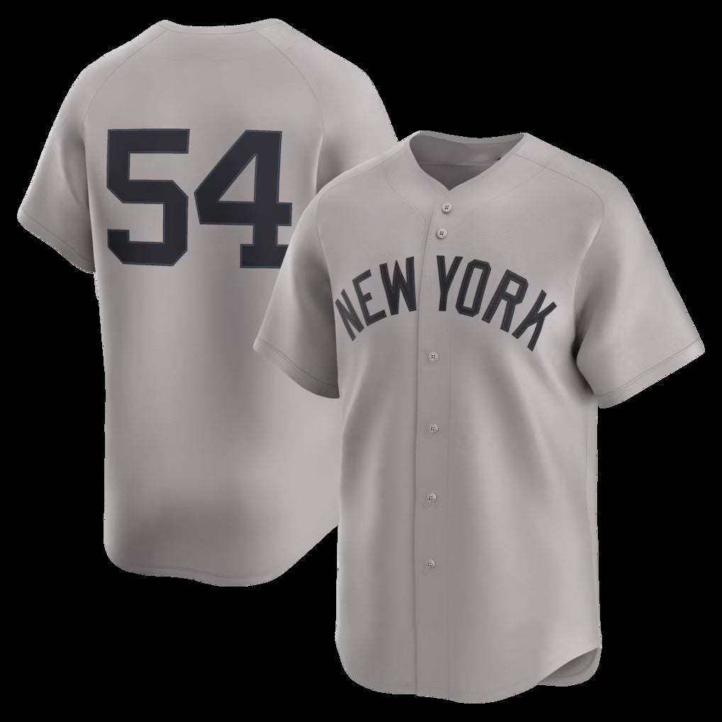New York Yankees #54 Max Fried Gray JEROMEN Road Limited Player Jersey 2