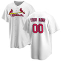 Custom St. Louis Cardinals White JEROMEN Home Replica Jersey